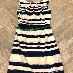 Dressbarn women’s dress - white & navy - 8